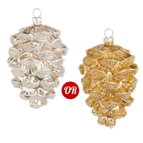 Raz - Enchanted Forest Pinecone Ornament Assorted 11.5cm