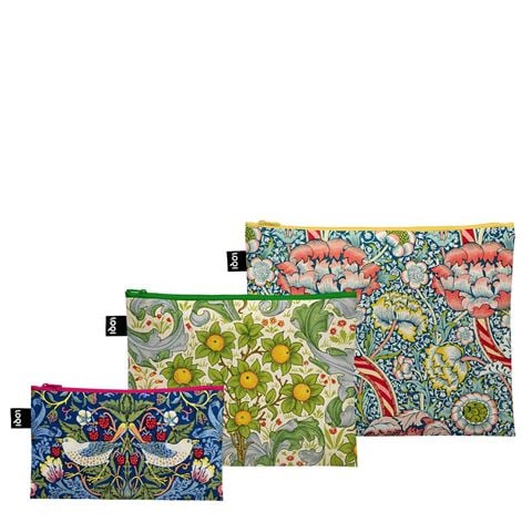 LOQI - William Morris Zip Pockets