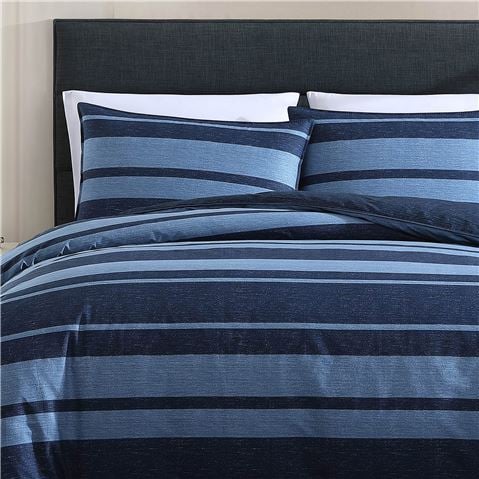 Nautica - Longpoint Quilt Cover Set Queen Navy 3pce