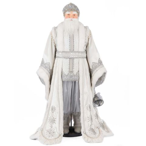 Katherines Collection Silver Bells Santa Doll - Peter's of Kensington