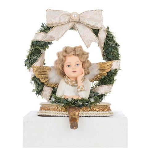 Katherines Collection Bells of Brilliance Angel Stocking Holder - Peter's of Kensington