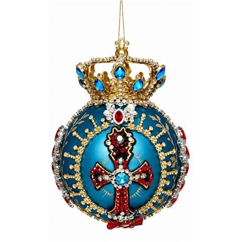 Mark Roberts Crown Jewels Ornament Teal - Peter's of Kensington