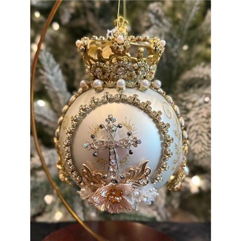Mark Roberts Crown Jewel Ornament White - Peter's of Kensington