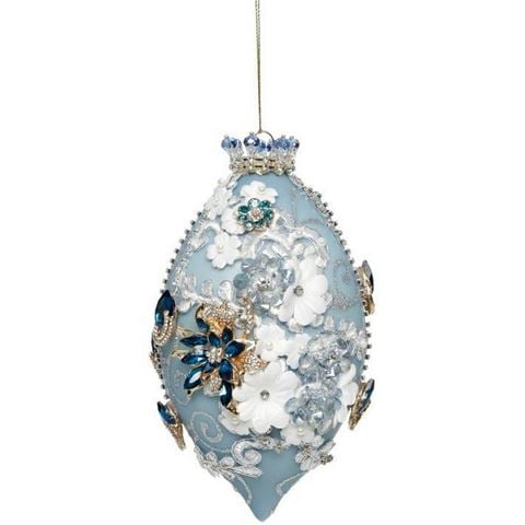 Mark Roberts Kings Jewel Finial Ornament Blue - Peter's of Kensington