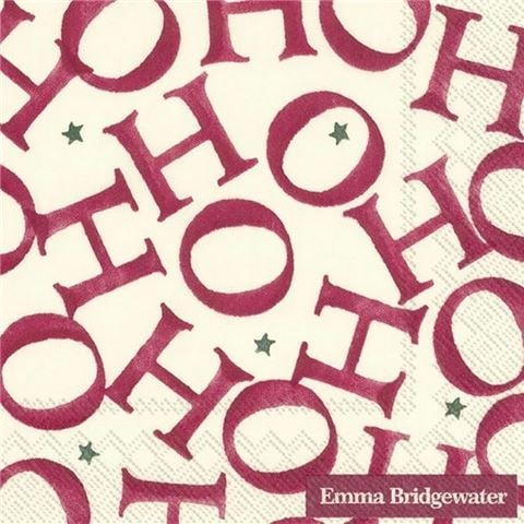 IHR - Emma Bridgewater Ho Ho Ho Allover Cocktail Napkins Set 20pce