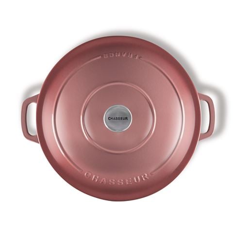 Chasseur Low Round Casserole Dish Rosewood 30cm/2.5L - Peter's of Kensington