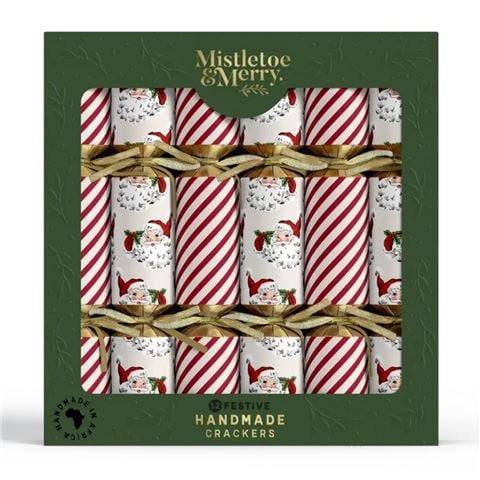 Mistletoe & Merry Nostalgic Santa & Stripes - Peter's of Kensington