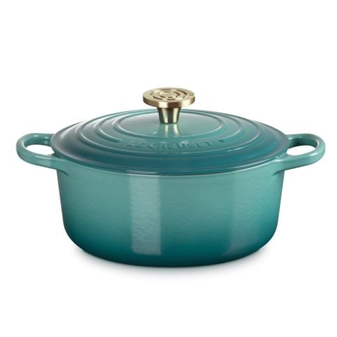 Le Creuset - Signature Round Casserole Bleu Riviera 24cm