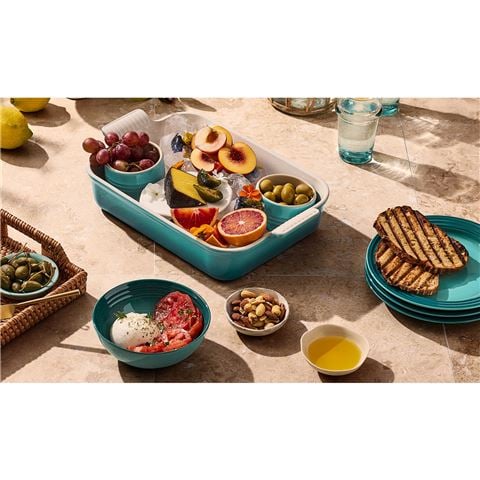 Le Creuset - Heritage Rectangular Dish Bleu Riviera 32cm