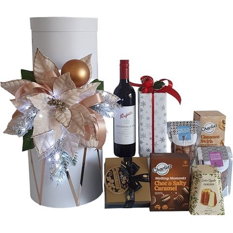 Boz Christmas - Dreamy White 2-Tier with Fairy Lights Gift Hamper