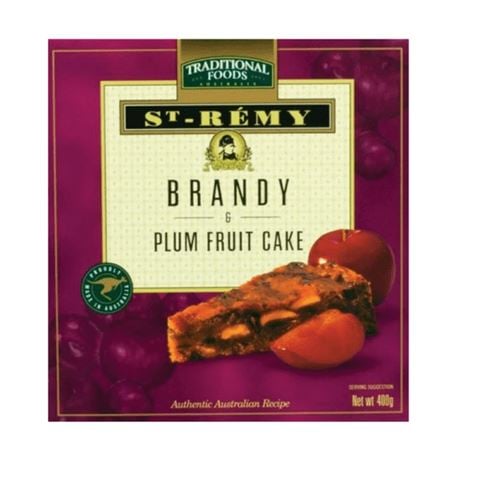 Traditional Foods - St. Remy Brandy & Plum Fruit Cake 400g