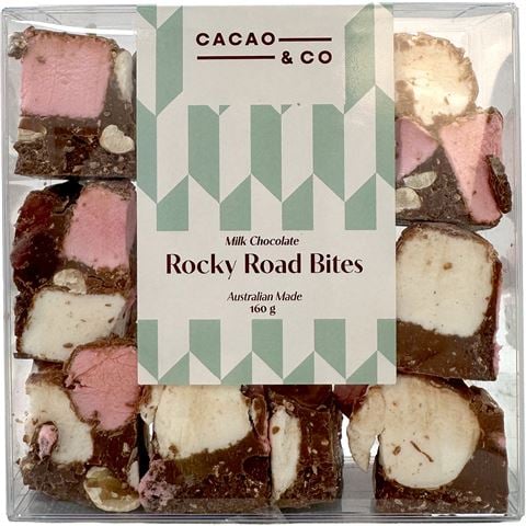 Cacao & Co Milk Chocolate Rocky Road Bites 160g - Peter's of Kensington