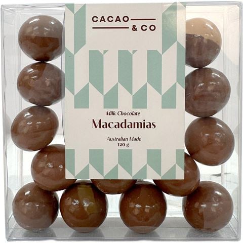 Cacao & Co - Milk Chocolate Macadamias 120g