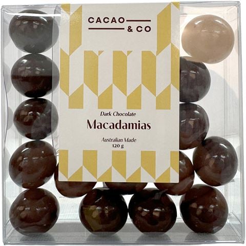 Cacao & Co Dark Chocolate Macadamias 120g - Peter's of Kensington