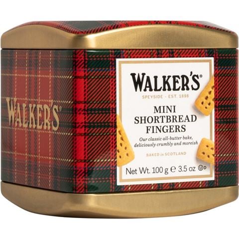Walkers - Mini Shortbread Fingers Tartan Tin 100g