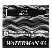Waterman - Mini Black Fountain Pen Cartridge Set 6pce