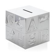 Whitehill - Alphabet Block Silver Plated Money Box