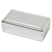 Whitehill - Large Silver Plated Beaded Jewellery Box