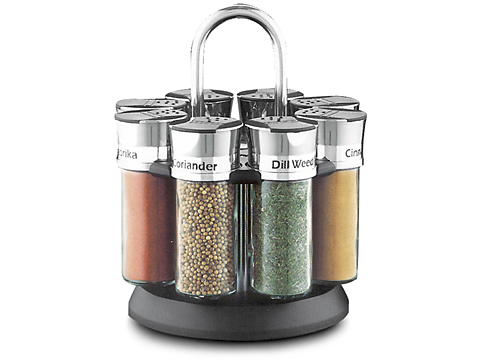 Olde Thompson Spice Rack Piece Chrome/Blk Peter's of Kensington