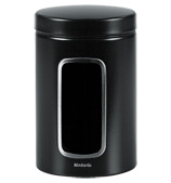 Brabantia - Canister with Window Black 1.4L