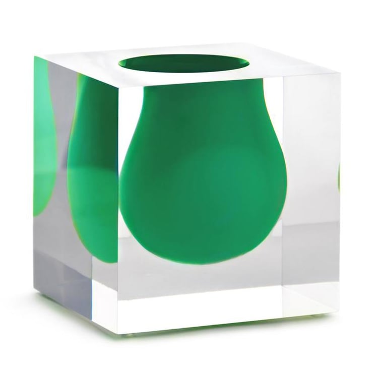 Jonathan Adler Bel Air Mini Scoop Vase Emerald Peter's of Kensington