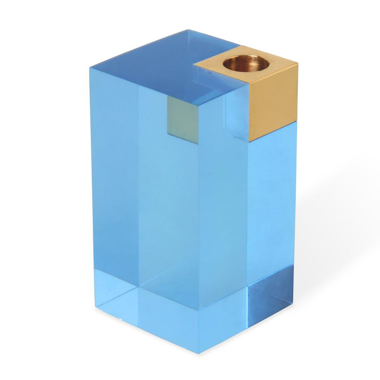 Jonathan Adler Monte Carlo Candle Holder Large Blue Peter's of