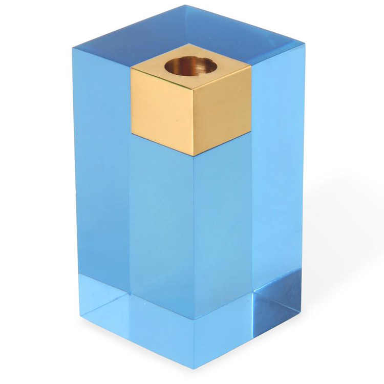 Jonathan Adler Monte Carlo Candle Holder Large Blue Peter's of