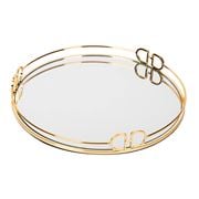 Flair Decor - Gettes Tray Round Large Gold 36x4.5x36cm