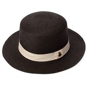 Panama Hats - Boater Medium Black