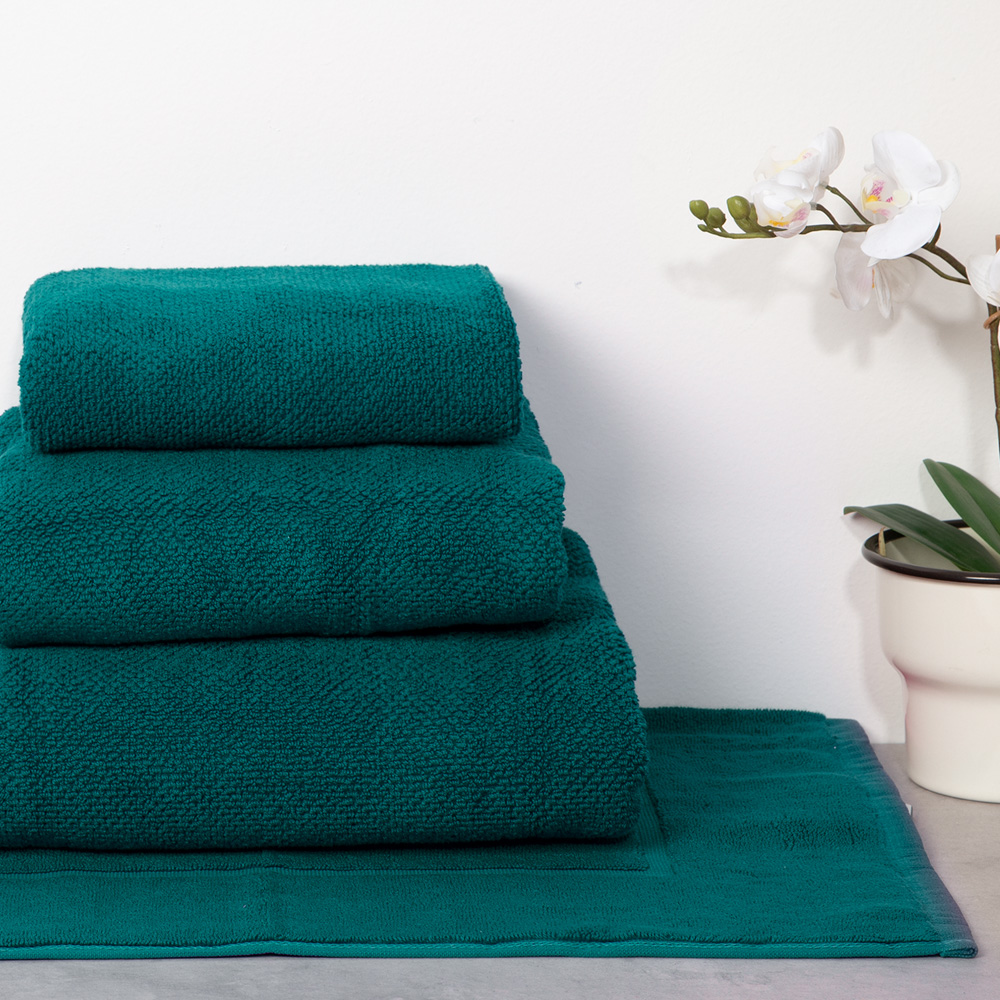 Christy Brixton Hand Towel Peacock 50x90cm Peter's of Kensington