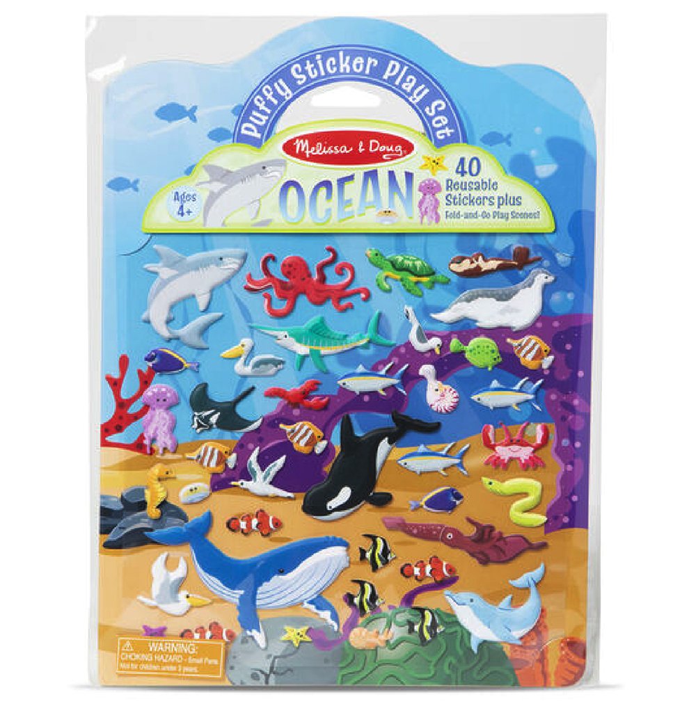 Melissa & Doug - Puffy Sticker Play Set Ocean 40pce | Peter's of Kensington