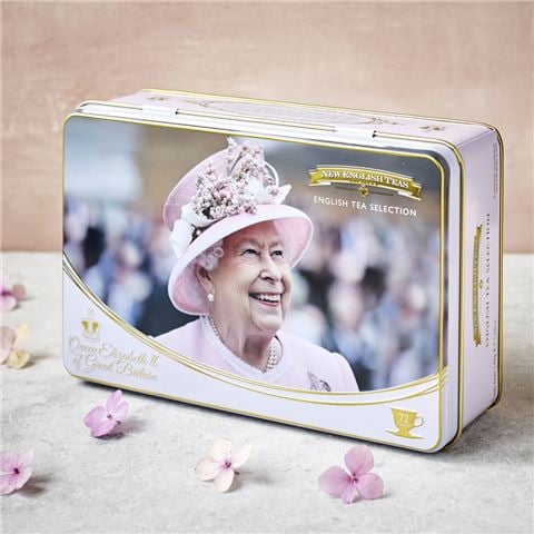 New English Teas Limited - Queen Elizabeth II Tea Tin 72 Teabag Set