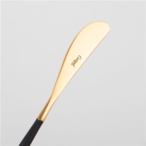 Cutipol - Goa Black/Matte Gold Butter Knife 6pce Set