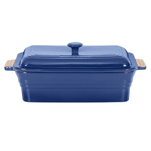 Chasseur La Cuisson Rectangular Baker With Lid Blue - Peter's of Kensington