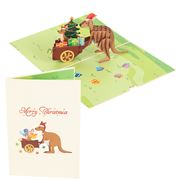 Colorpop - Kangaroo Christmas Delivery Pop Up Card Medium