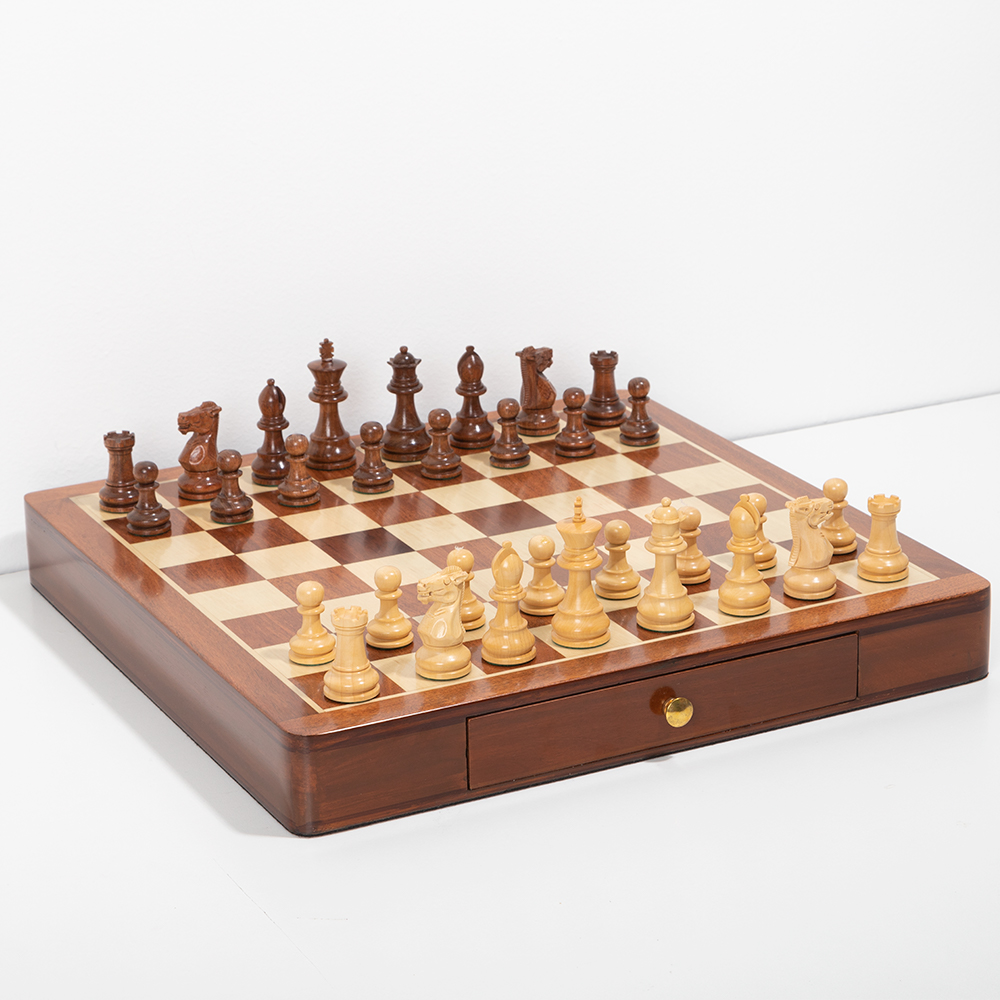Italfama Wood Classic Profession Chess Set w/Drawer 40cm Peter's of