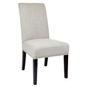 Cafe Lighting - Bentley Dining Chair Linen Grey