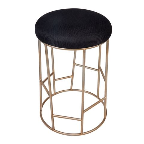 Cafe Lighting Aiden Steel Kitchen Stool Black & Gold - Peter's of Kensington
