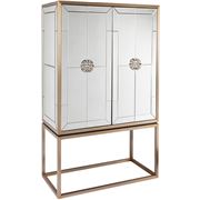Cafe Lighting - Rochester II Mirrored Drinks Cabinet