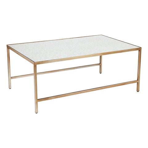 Cafe Lighting - Cocktail Mirrored Nesting Coffee Table Antiq