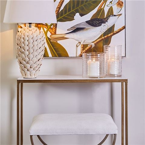 Cafe Lighting Chloe Console Table Small Gold - Peter's of Kensington