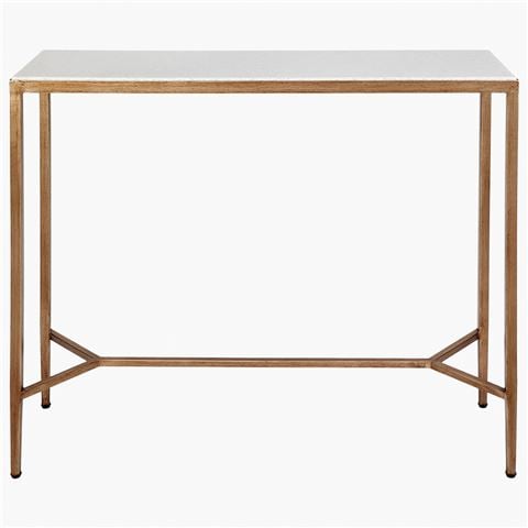 Cafe Lighting Chloe Console Table Small Gold - Peter's of Kensington