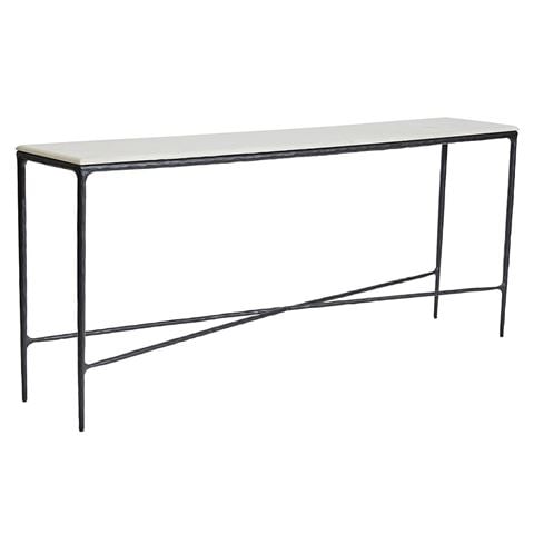 Cafe Lighting Heston Marble Console Table Black Large - Peter's of Kensington