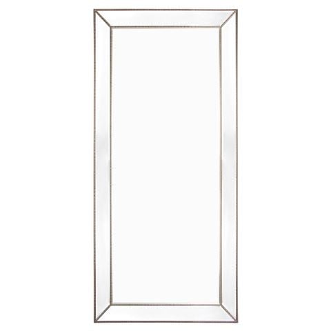 Cafe Lighting - Zeta Floor Mirror Antique Silver