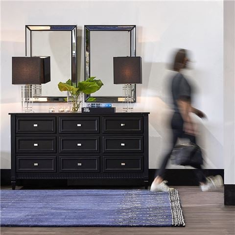 Cafe Lighting Zeta Wall Mirror Medium Black - Peter's of Kensington
