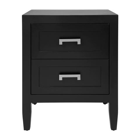 Cafe Lighting Soloman Bedside Table Small Black - Peter's of Kensington