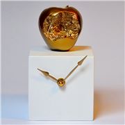 Antartidee - Apple Cube Clock Glossy Gold