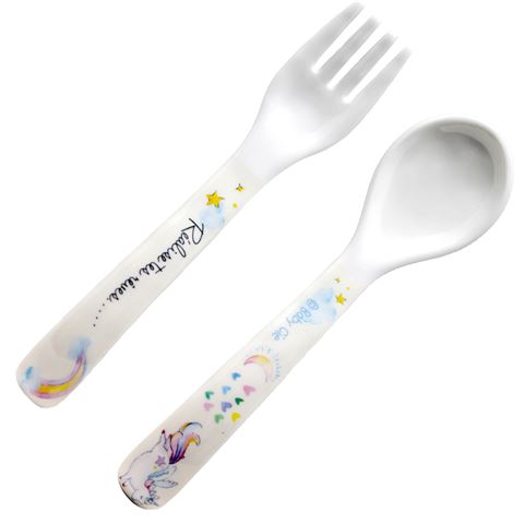 Baby Cie - Realise Your Dreams Unicorn Fork & Spoon Set | Peter's of ...