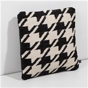 Luxe By Peter's - Wool/Cotton Cushion Black & White 45x45cm