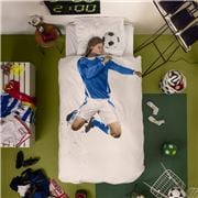 Snurk - Soccer Champ Quilt Cover Single Blue Set 2pce